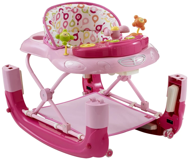 MyChild Walk'n'Rock 2-in-1 Baby Walker Pink