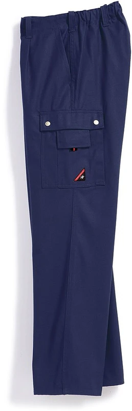 BP 1477-720-10-64, Work trousers, with elasticated back 305,00 g/m², Reinforced cotton darkblue, 47/48