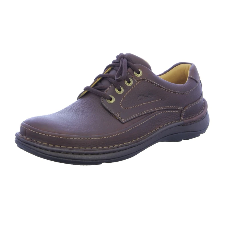 Clarks Nature Three Mens Mahogany Leather, 5