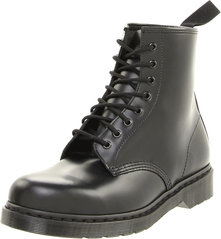Dr. Martens Unisex 8 Eye Boots, Black Smooth, 3 UK