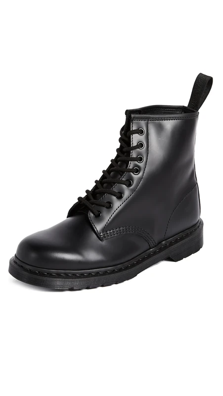 Dr Martens Unisex-Adult Monochrome 1460 Lace Up Boot, Black, 8 UK