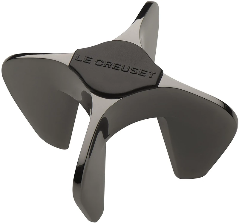 Le Creuset Champagne and Sparkling Wine Bottle Opener, Screw-Top Cork Remover, Champagne Star, Model SW-100, Black NickeLitre, 59995016000625