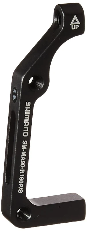 Shimano MA-90 Disc Brake Mounting Bracket (Black, 180-mm Post/IS Rear)