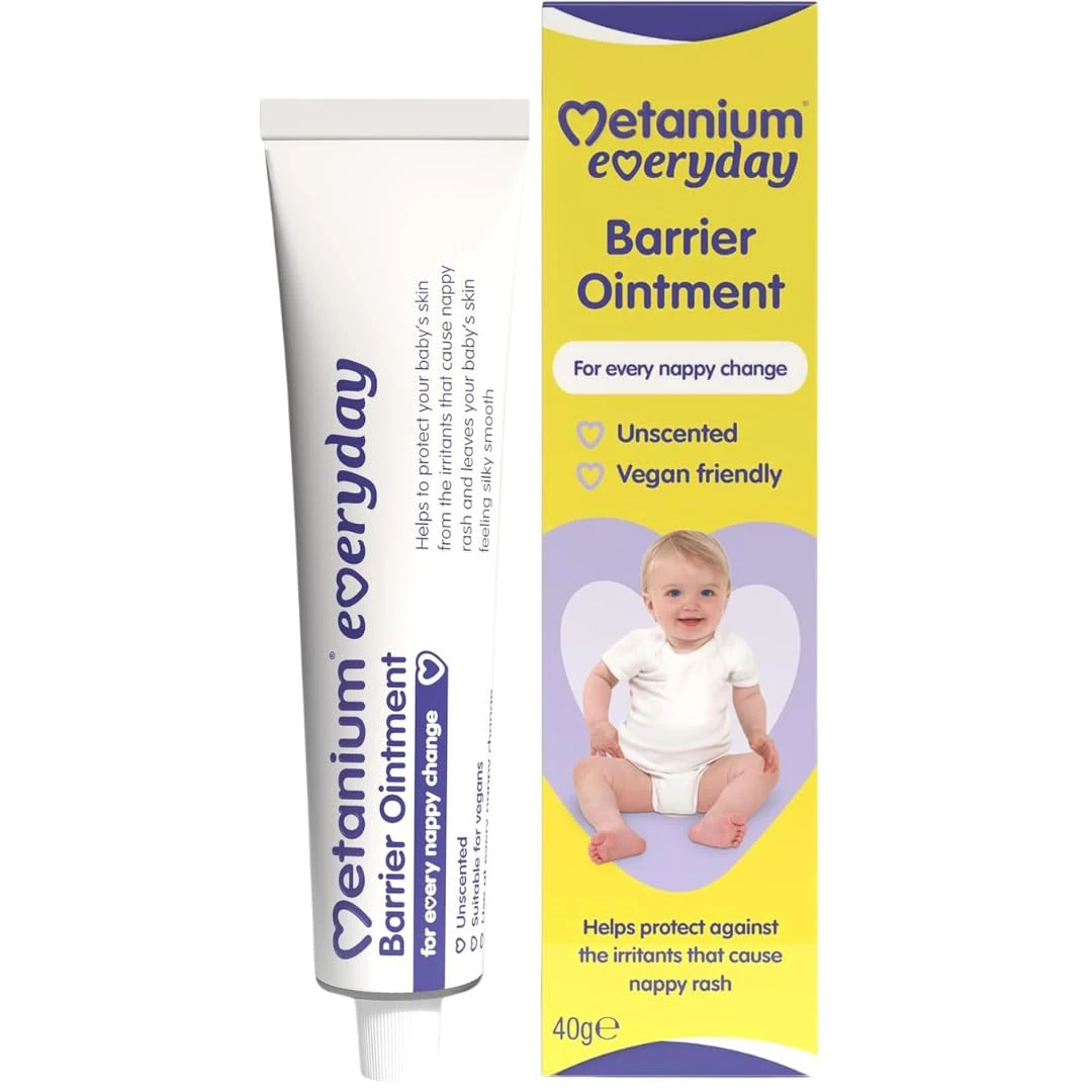 Metanium Everyday Barrier Ointment, Protection From Irritants, For Everyday Nappy Change, Fragrance Free, Lanolin Free 40 g