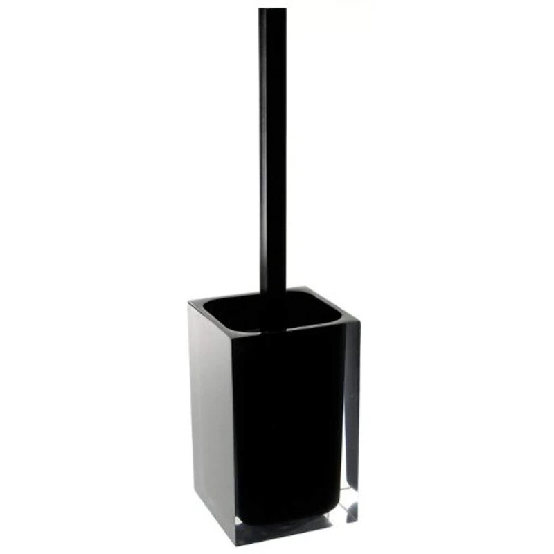 Gedy RA33-14 Rainbow Toilet Brush Holder, 2" L x 3.86" W, Black