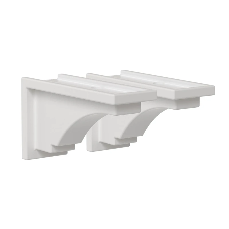 Mayne Inc Fairfield Decorative Brackets, White, 2 Count (Pack of 1)