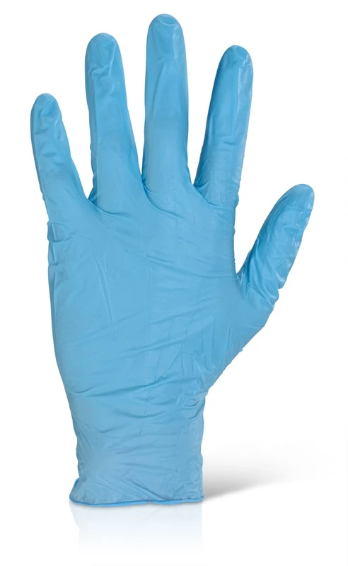 NITRILE EXAMINATION GLOVES POWDER FREE BLUE XL