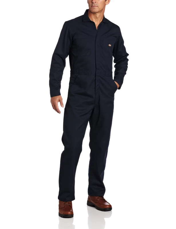 Dickies Men's Basic Blended Coverall Big-Tall, Dark Navy V1, Medium Tall