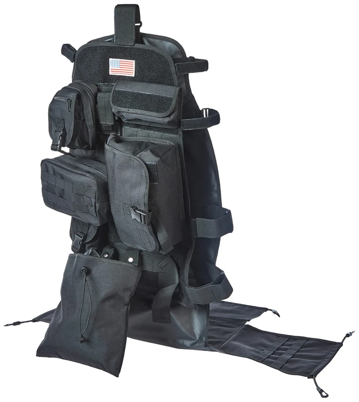 Rugged Ridge 13236.01 Cargo Seat Covr Frt Blk Y/T/Jk