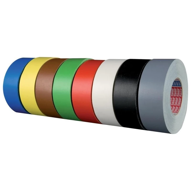 Tesa 04651-00213-00 "Premium Cloth Tape, Grey, 25 m x 50 mm