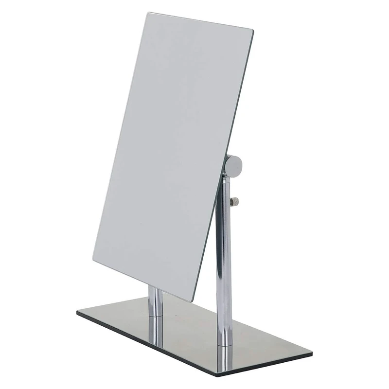 Wenko 3656420100 Standing beauty mirror Pinerolo collapsible, Metal Steel, 23 x 2735 x 10 cm, Chrome - Image 1