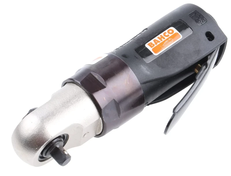 Bahco BP700 Pneumatic Mini Ratchet, 0 V, Black/Silver, 1/4-Inch