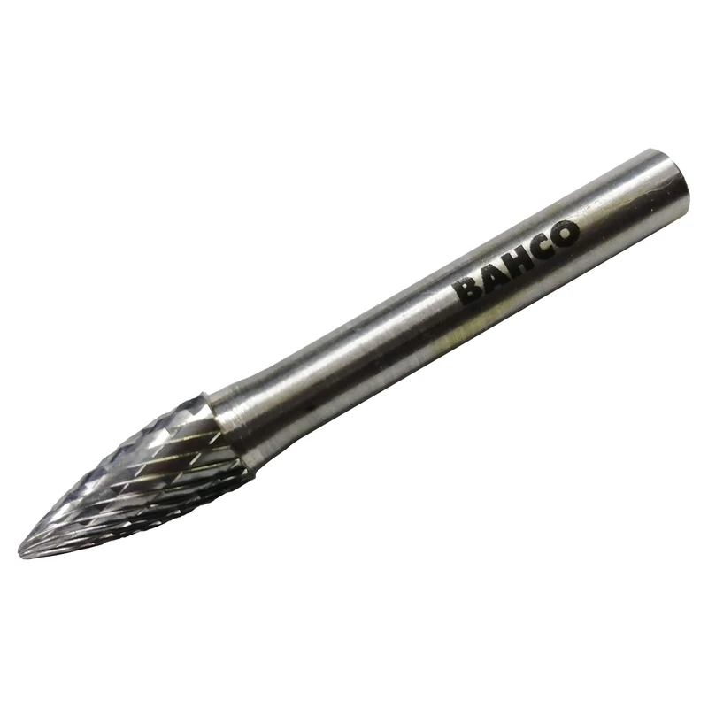 Bahco G0820M06X Tungsten Carbide Medium Rotation Burr in Bullet Shape with 18/9 Tooth, 0 V, Silver
