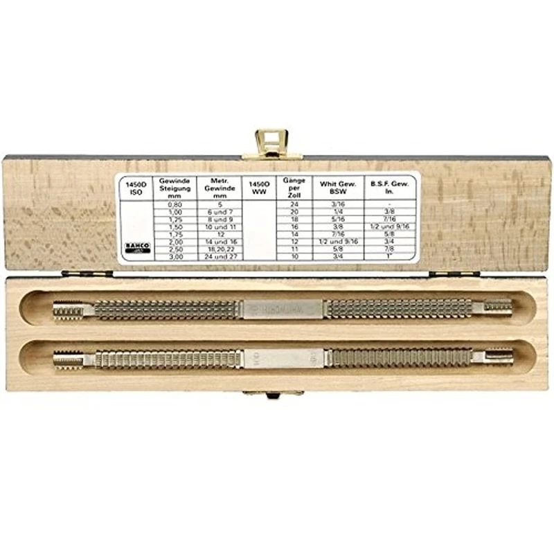 Bahco Double Thread Restore Set, 2 Piece, Galvanized, IR1450D/2
