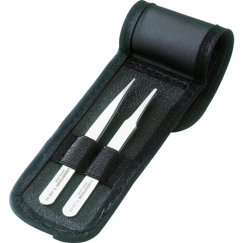 Bahco 9859 Tweezers Set with Fine Tip, Black/White, Set of 2 Piece