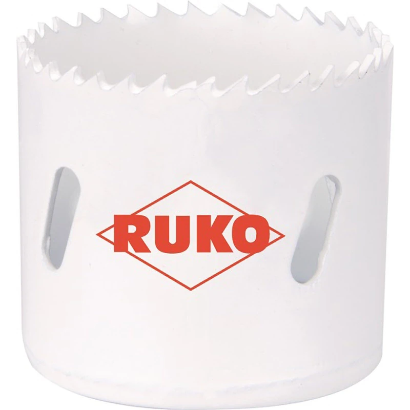 Ruko HSSE-Co 8 Bi-Metal Hole Saw with Fine Toothing, White Finish, 127.0 mm Diameter, R126127