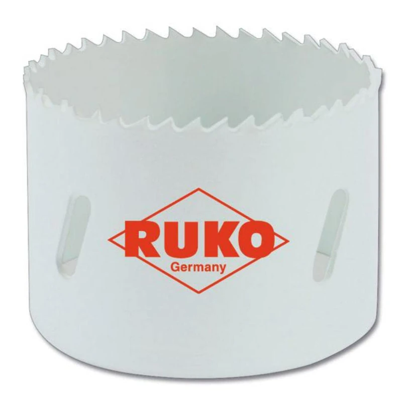 Ruko HSSE-Co 8 Bi-Metal Hole Saw with Fine Toothing, White Finish, 121.0 mm Diameter, R126121