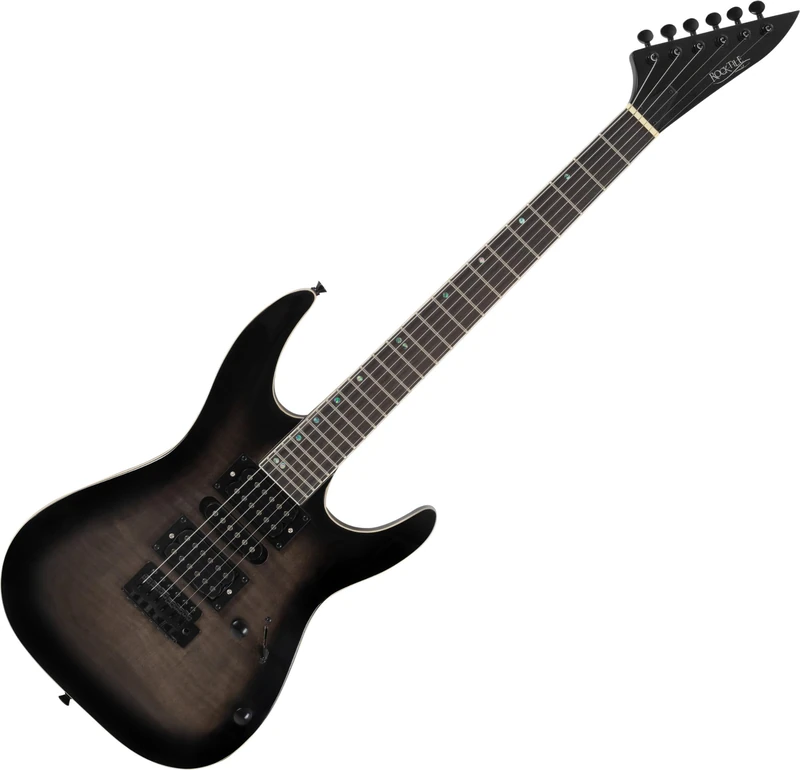 Rocktile Pro J150-TB Electric Guitar Transparent Black - Image 1