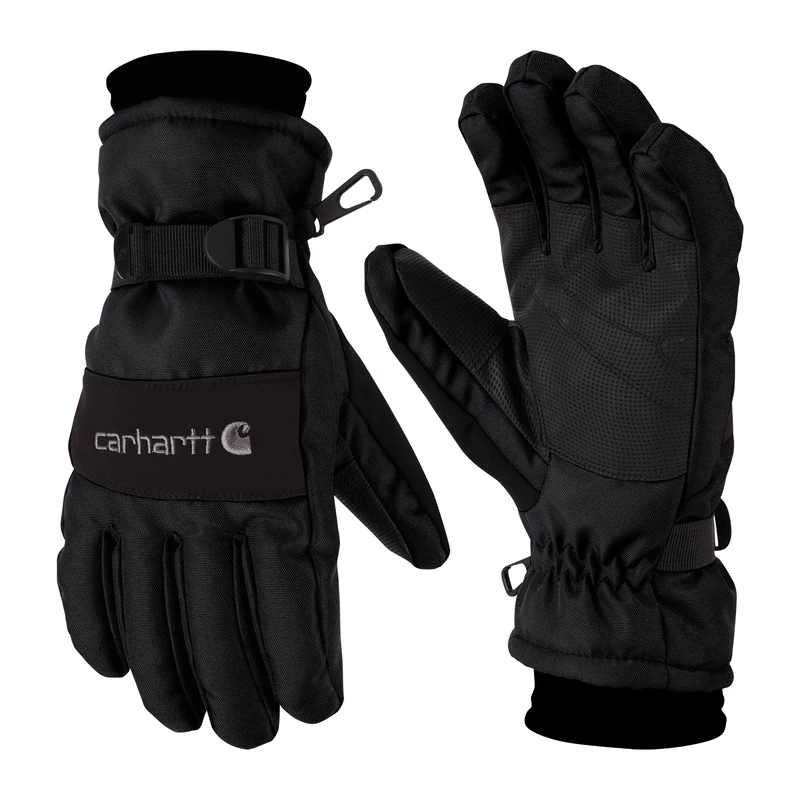 Carhartt Men's WP Waterproof Insulated Glove Cold Weather, Black, Medium
