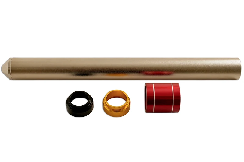 Laser 5168 Motorcycle Steering Bearing Installer, Black With Gold Accents