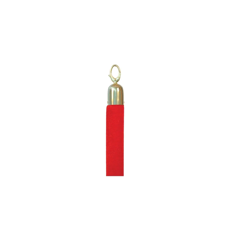 Securit Classic Range Barrier System Rope Chrome Ends, Red