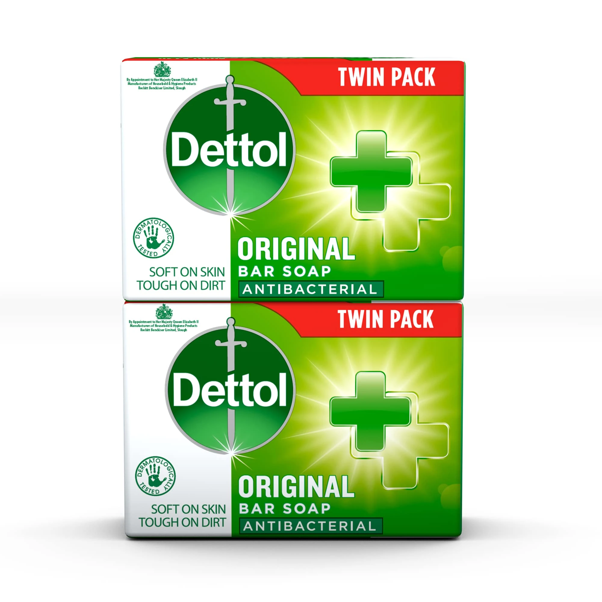 Dettol Antibacterial Soap Bar Multipack, 2 X 100g, Total 200g, Body Cleanser, Disinfectant, Kills 99.99% Of Germs, Effective Wash, Hygiene Essential