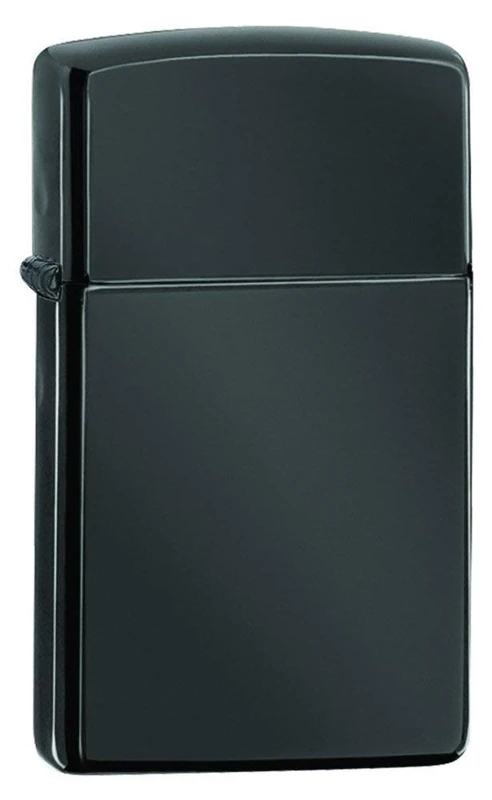 Zippo Windproof Lighter - Classic High Polish Black - Slim Case - Refillable, Lifetime Use - Adjustable Flame - Gift Box - Metal Construction - Made in USA