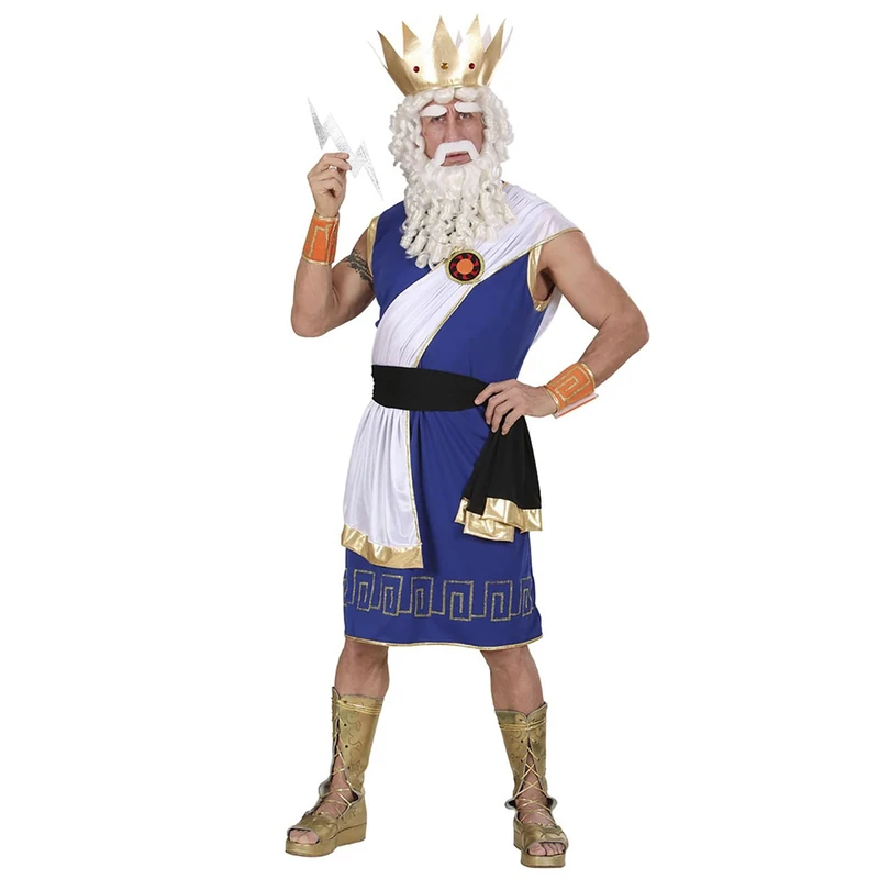Zeus Costume Extra Large for Toga Party Rome Sparticus Fancy Dress