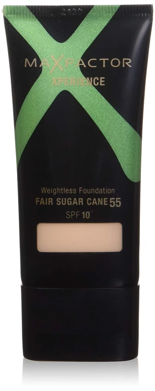 Max Factor SPF 10 Xperience Weightless Foundation, 30 ml, Fair Sugar Cane 55