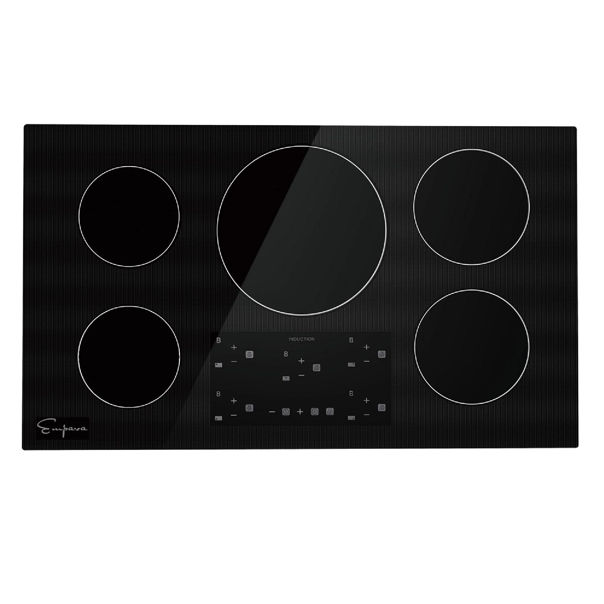Empava Induction Hob,Electric Cooker 7000W,Electric Hob 3 Cooking Zone,Electric Hobs Flex Zone,Cooktops with Slider Touch,Induction Cooker with 9 Power Levels Setting,Child Lock,Timer,Touch Control