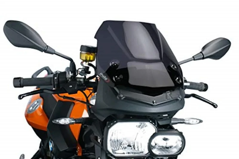 Puig 5051F Windshield for BMW F800 R 2009-2014, Dark Smoke, Medium