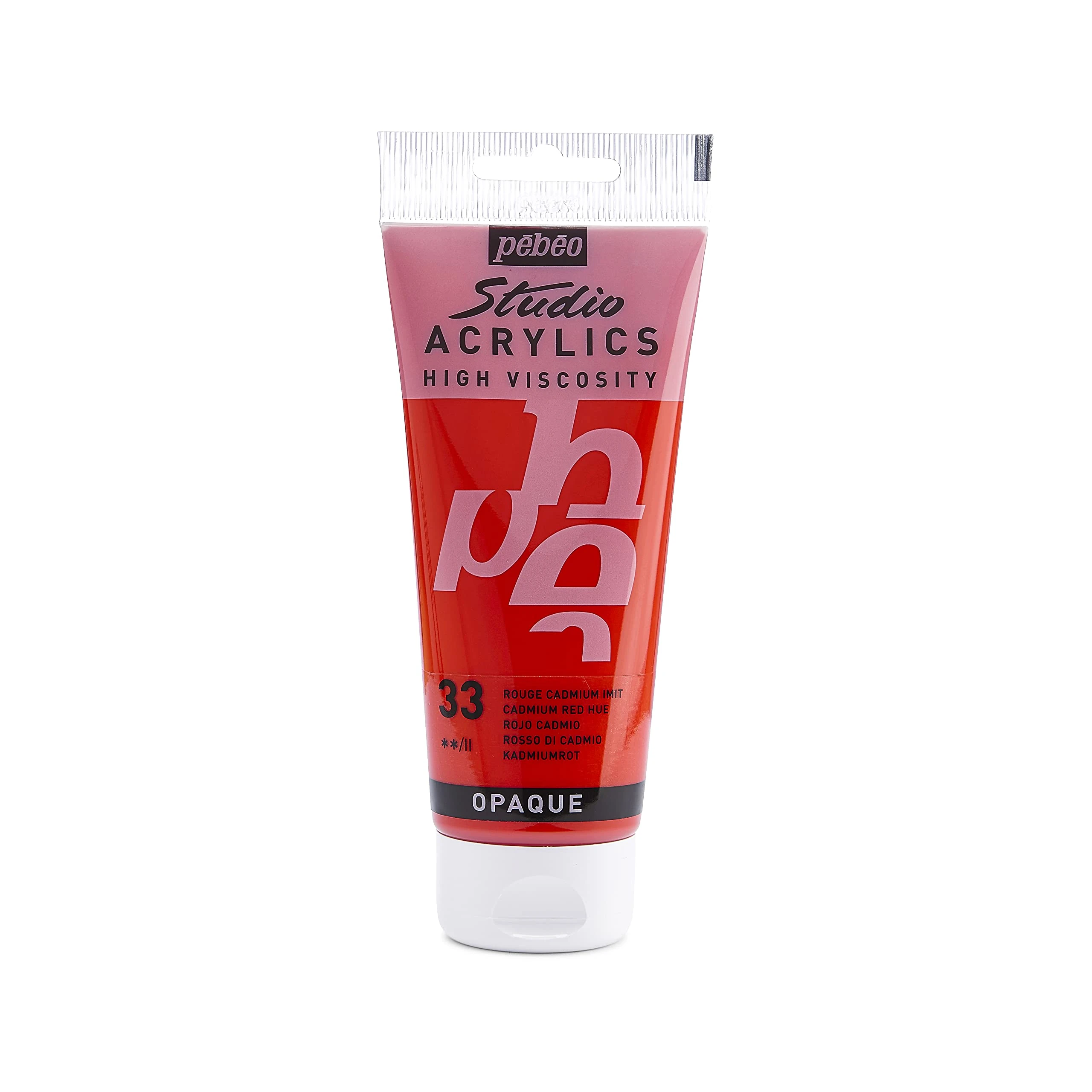 Acrylic Opaque Paint - Cadmium red - 100 ml