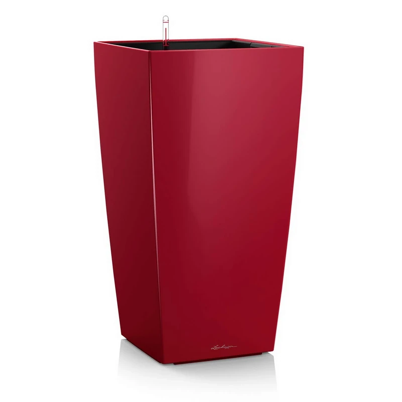 LECHUZA CUBICO Premium 30 scarlet red high gloss 18183