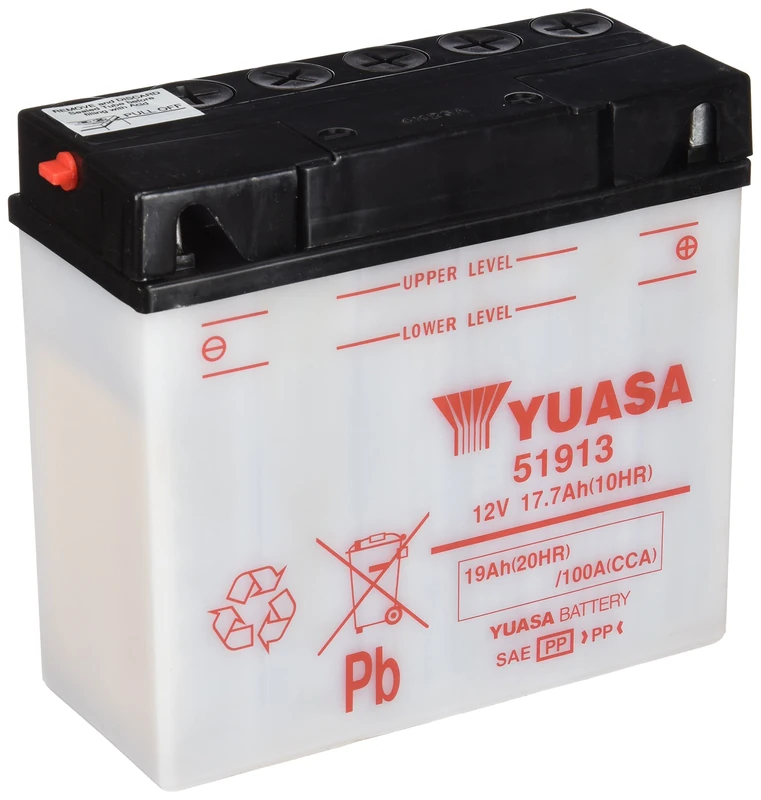 YUASA BATTERY 51913 open without acid