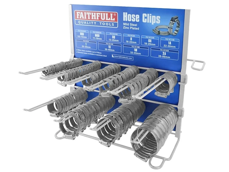 Faithfull Hose Clip Display 100 Piece - Image 1