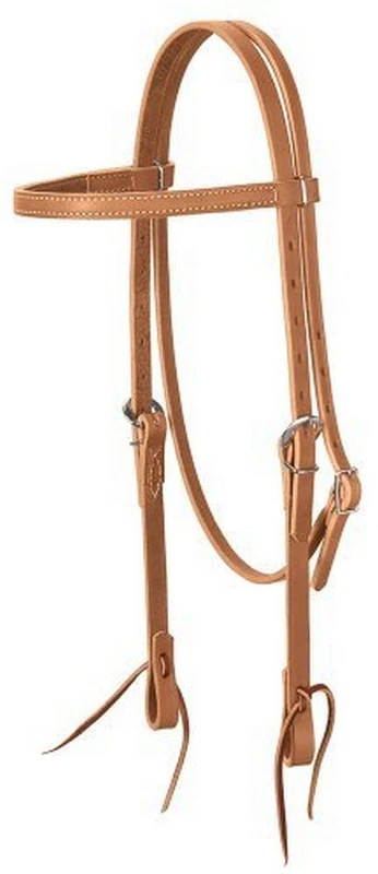 Weaver Leather Golden Brown Harness Leather Browband Headstall - Image 1