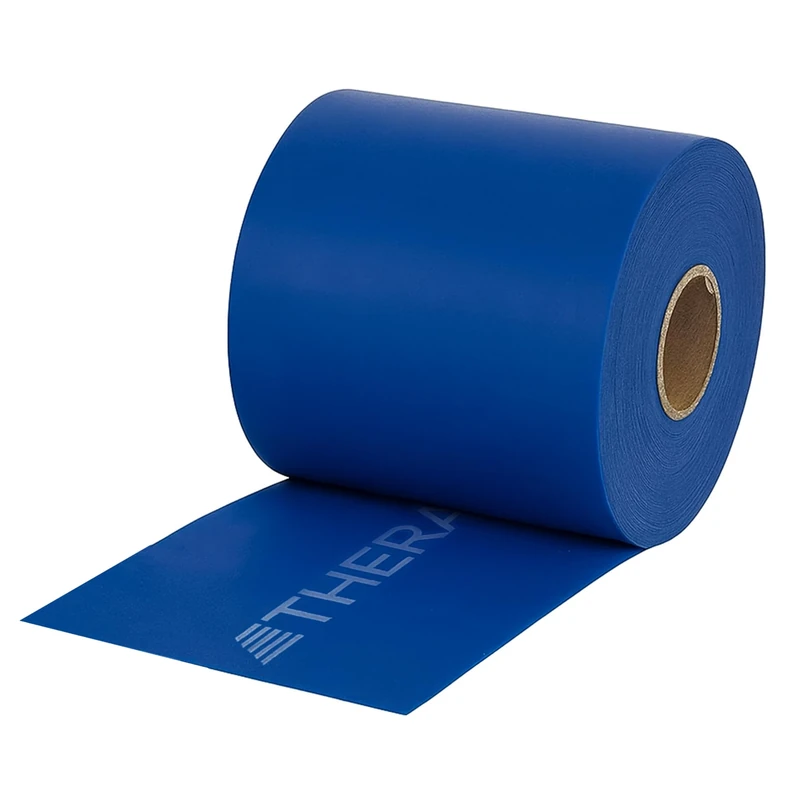 TheraBand Latex-Free Resistance Band for Pilates, Home Gym, Rehab, Professional Physical Therapy & Fitness Equipment, Resistance Training, 22.9 Metre, Blue, Extra Heavy