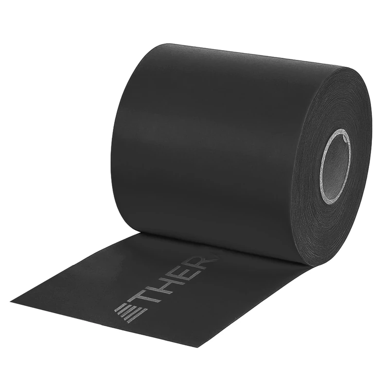 TheraBand Latex-Free Resistance Band for Pilates, Home Gym, Rehab, Professional Physical Therapy & Fitness Equipment, Resistance Training, 22.9 Metre, Black, Special Heavy