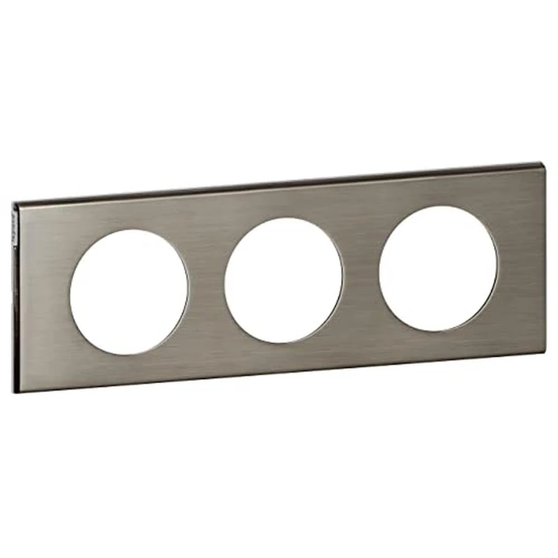 Legrand Céliane2 Plaque with 3 Holes, Grey, LEG69103