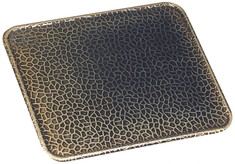 Kamino-Flam Antique Brass Floor Plate, Suitable as a Fireplace Base Plate, Rectangular Base for Stoves and Furnaces, Base Plate for Spark Protection, approx. 50 x 80 cm