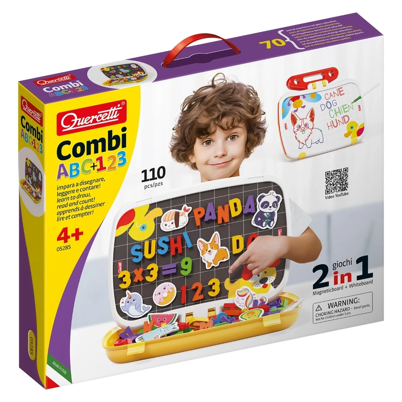 Quercetti Combi Megnetic Board Set (120 Pieces)