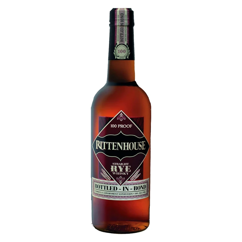 Rittenhouse Straight Rye Whisky | Bottled-In-Bond | 70cl | 50% ABV | Rye Whiskey | Award Winning