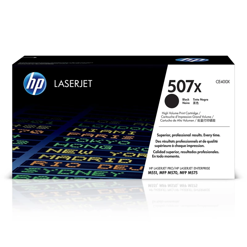 HP CE400X 507X High Yield Original LaserJet Toner Cartridge, Black, Single Pack