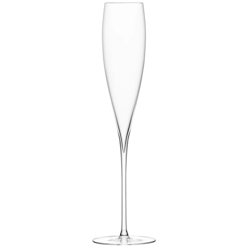 LSA International Savoy Champagne Flute 200ml Clear | Set of 2 | Mouthblown & Handmade Glass | SA05