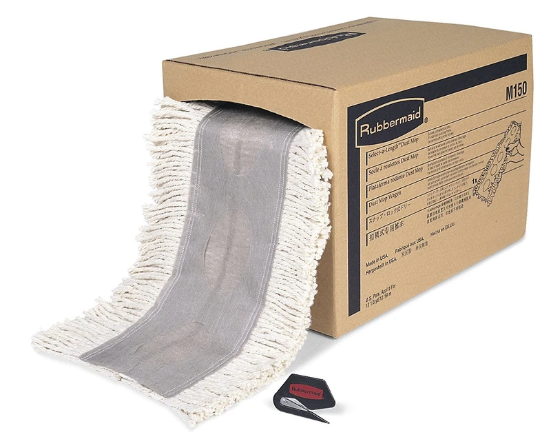 Rubbermaid FGM15000WH00 40-Inch Cut to Length Dust Mop, White