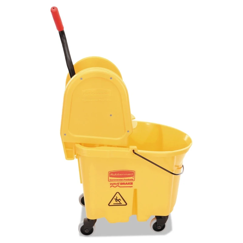 Rubbermaid Commercial Products FG757788YEL, 35qt WaveBrake Down Press Combo High Performance Mopping System - Yellow