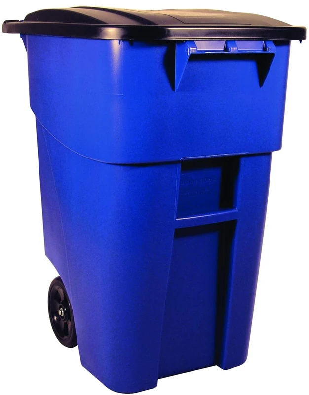 Rubbermaid Commercial Products Brute Rollout Container 189 Litre Blue FG9W2700BLUE