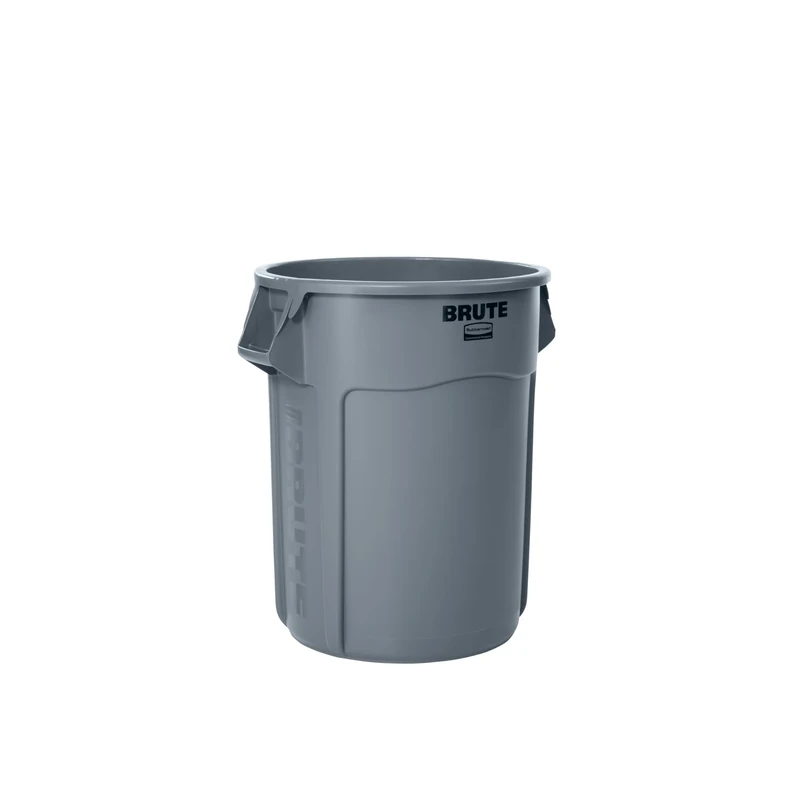 Rubbermaid Commercial Products Vented Brute Round Container 208 Litre Grey FG265500GRAY