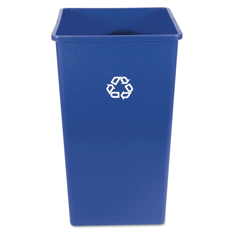 Rubbermaid Commercial Recycle Bin, 50 Gallon, Blue, FG395973BLUE