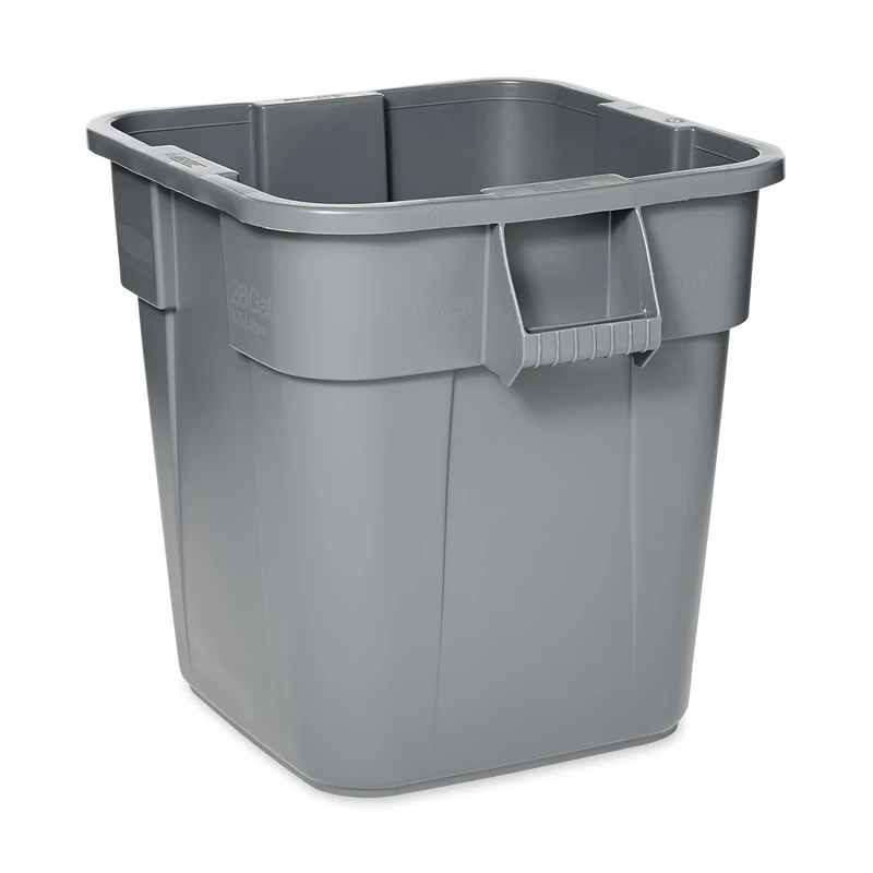 Rubbermaid Commercial Products Brute Square Container 106 Litre Grey FG352600GRAY